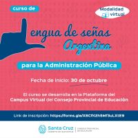 Plataforma Digital: Convocan a la Administración Pública a participar del curso de Lengua de Señas Argentinas