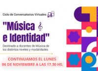 Continúa el Ciclo de Conversatorios Virtuales “Música e identidad”