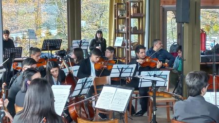 Glaciares en Concierto fortaleció los vínculos de los integrantes de la Orquesta Binacional